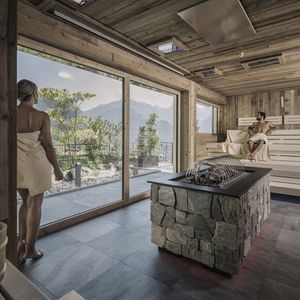 Aufgusssauna im 5 Sterne Hotel STOCK resort/Finkenberg/Zillertal/Tirol/Österreich
