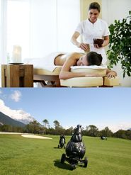 Übernachtungen im DZ "Feldern" mit unserer Schwarz-Verwöhnpension inklusive Golf- und Wellnesspaket …. Die ideale Urlaubskombination. Neben der sportlichen Herausforderung auf dem Platz mit 2 x Greenfee 18 Loch am Championscourse haben Sie noch genügend Zeit den traumhaften Spa-Bereich zu nutzen und Sie werden mit wohltuenden Wellnessbehandlungen verwöhnt.