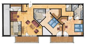 Alpina - Dachgeschosswohnung 85 m² im Wellnessschlößl