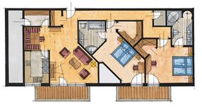 Alpina - Dachgeschosswohnung 85 m² im Wellnessschlößl