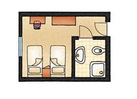 Schachen - Twin bed room