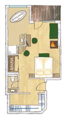 Hotel Tuxertal - Wellnessbaumsuite NUSSBAUM
