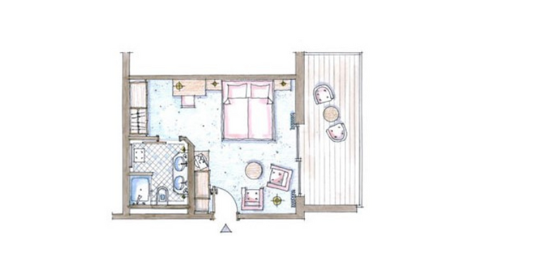 Schüle's Gesundheitsresort & Spa: Berberitze mit Südbalkon (28 m²) image #4