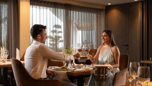 Abendmenü im Glasgarten-Restaurant