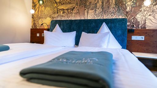 Schlafbereich im Doppelzimmer Deluxe Marigold