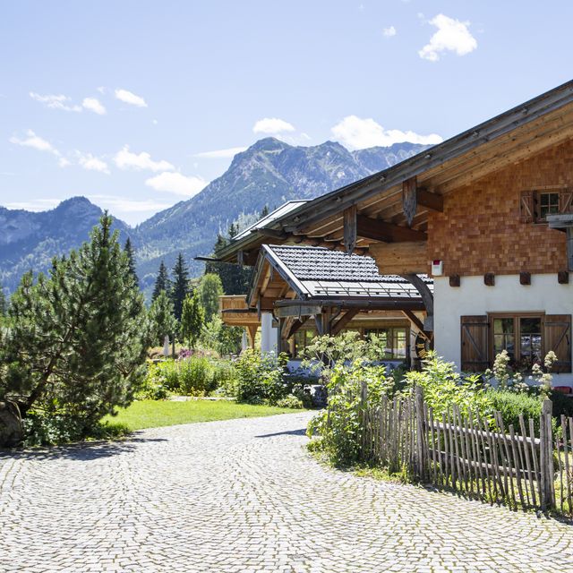Berghotel Schlossanger Alp in Pfronten, Allgäu, Bayern, Deutschland