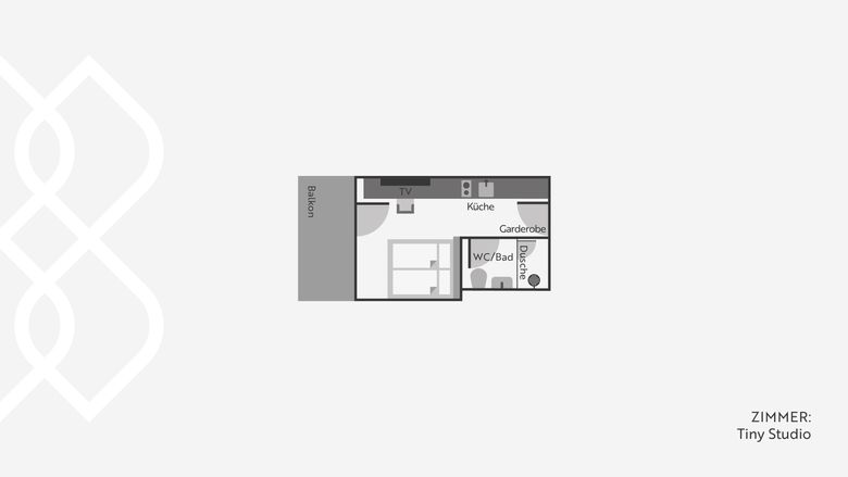 PANORAMA Allgäu Spa Resort: Tiny Studio - im Nebengebäude image #8