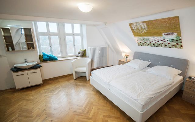 Biohotel Schloss Kirchberg: Doppelzimmer Komfort mit Bad