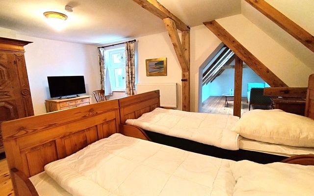 Schlafzimmer OG mit Doppelbett