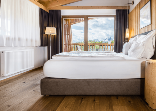 BIO HOTEL Gran Fodà:  Comfort Panorama Zimmer - Alpine Hotel Gran Fodà, St. Vigil in Enneberg, Dolomiten, Trentino-Südtirol, Italien