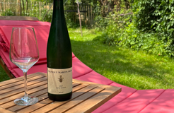 Bio Boutique Hotel Prüm: Wein im Garten genießen - Bio Boutique Hotel Prüm & Yoga Retreats , Brauneberg, Mosel, Rheinland-Pfalz, Deutschland