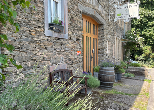 Bio Boutique Hotel Prüm: Hoteleingang - Bio Boutique Hotel Prüm & Yoga Retreats , Brauneberg, Mosel, Rheinland-Pfalz, Deutschland